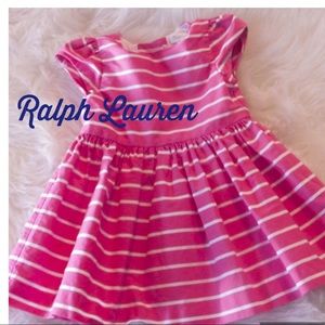Ralph Lauren Pink & White Striped Dress